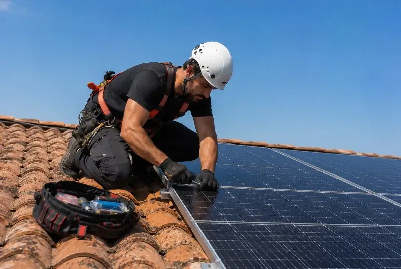 Maintenance et monitoring de panneaux solaires à Bourdalat