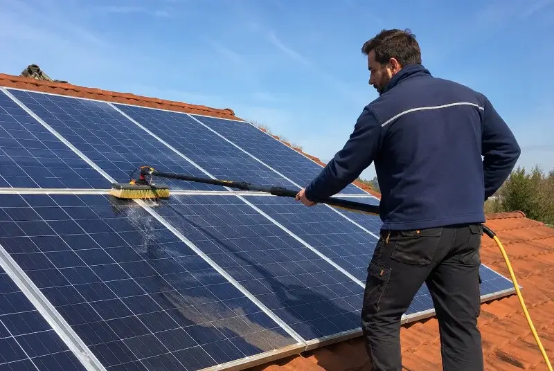 Nettoyage et entretien de panneaux solaires à Bourdalat